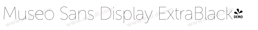 Museo Sans Display ExtraBlack字体转换